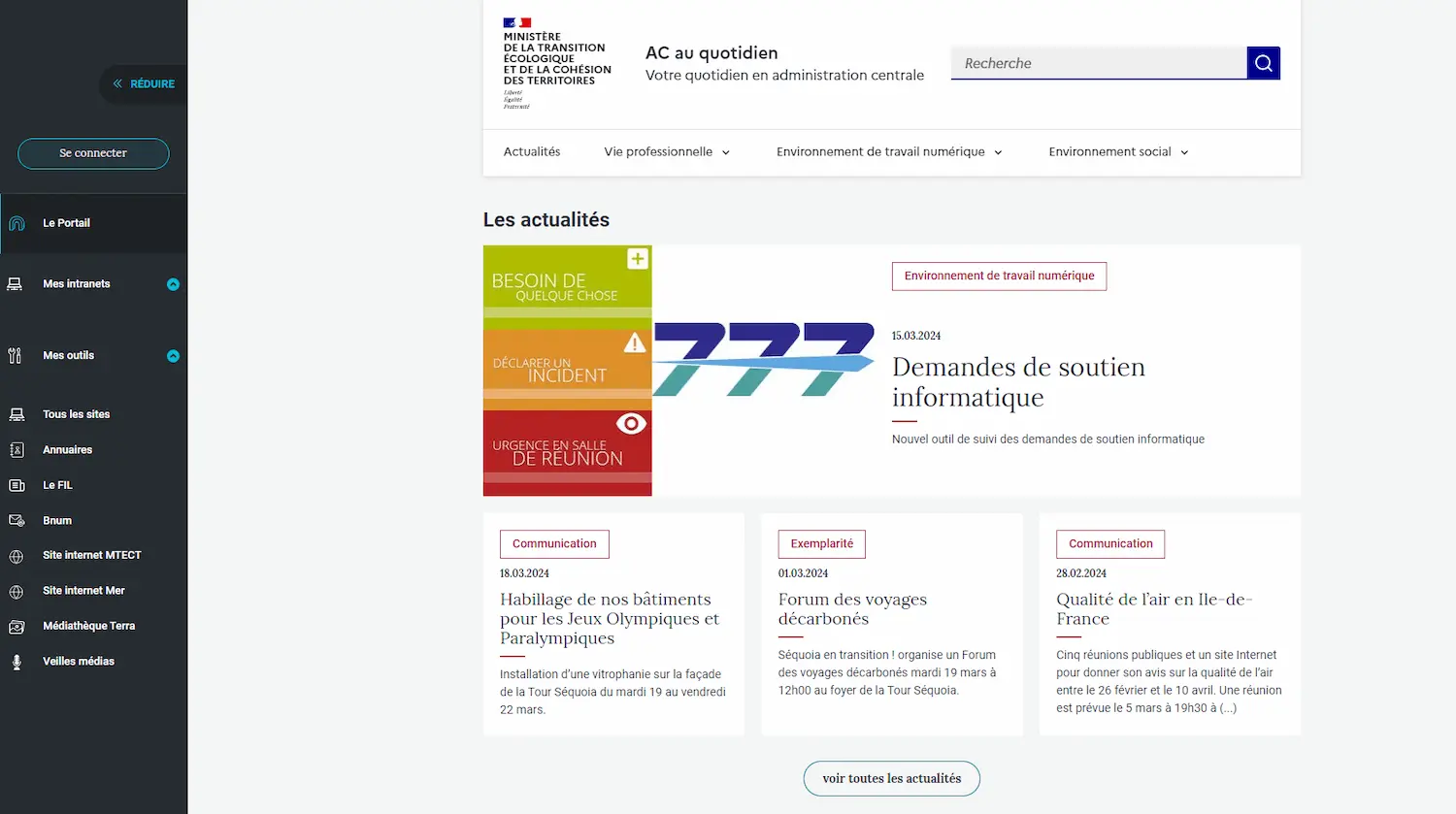 Giseh : l'offre de publication web pour les services du pôle ministériel Ecologie